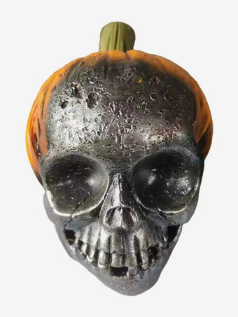 ハロウィン 不吉なカボチャの頭蓋骨 装飾 樹脂製 工芸品 4個パック 屋外用ガーデンステークス 芝生のお化け屋敷用