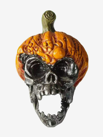 ハロウィン 不吉なカボチャの頭蓋骨 装飾 樹脂製 工芸品 4個パック 屋外用ガーデンステークス 芝生のお化け屋敷用