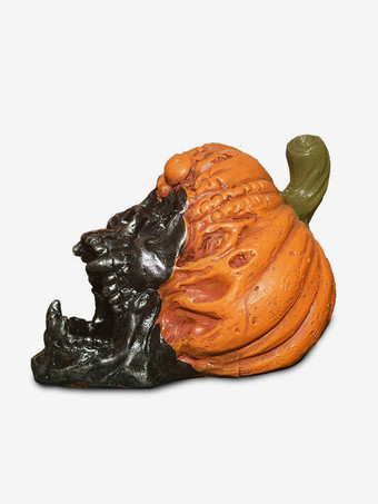 ハロウィン 不吉なカボチャの頭蓋骨 装飾 樹脂製 工芸品 4個パック 屋外用ガーデンステークス 芝生のお化け屋敷用