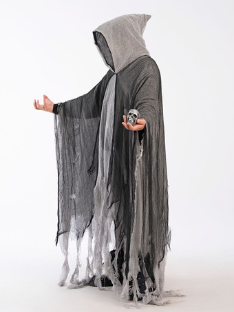 ハロウィンのぼろぼろのゴーストケープの怖いコスチューム