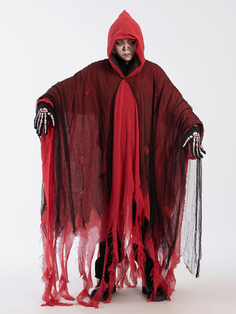 ハロウィンのぼろぼろのゴーストケープの怖いコスチューム