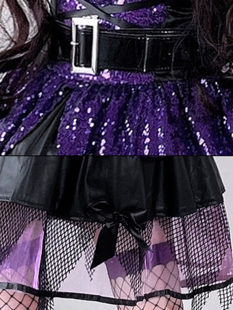 ハロウィン ゴシック 魔女 コスチューム レース ダーク フェアリー ロールプレイ ドレス