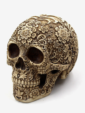 ハロウィン フローラル スカル 彫刻 樹脂製 装飾 ゴシック ホーム バー センターピース