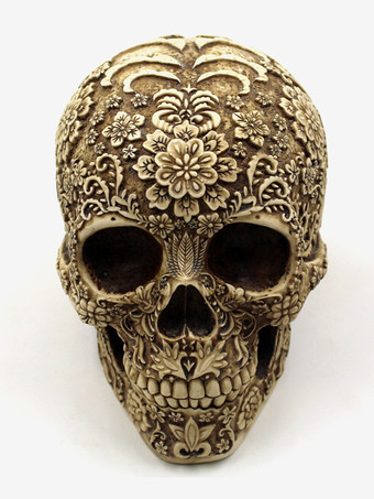 ハロウィン フローラル スカル 彫刻 樹脂製 装飾 ゴシック ホーム バー センターピース