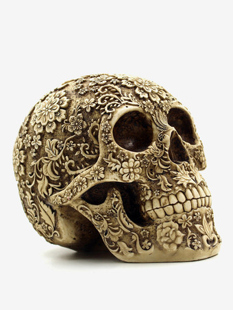 ハロウィン フローラル スカル 彫刻 樹脂製 装飾 ゴシック ホーム バー センターピース