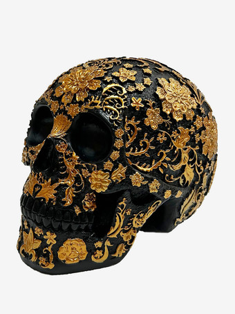 ハロウィン フローラル スカル 彫刻 樹脂製 装飾 ゴシック ホーム バー センターピース