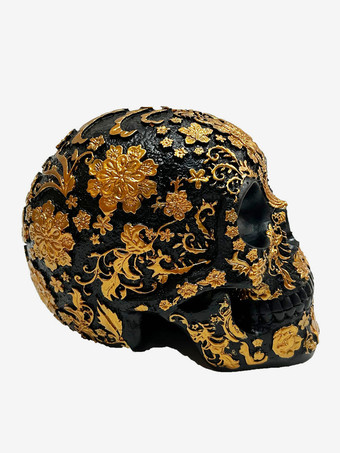 ハロウィン フローラル スカル 彫刻 樹脂製 装飾 ゴシック ホーム バー センターピース