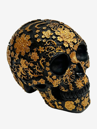 ハロウィン フローラル スカル 彫刻 樹脂製 装飾 ゴシック ホーム バー センターピース