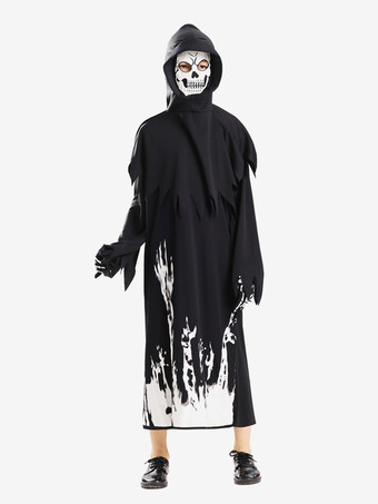 ハロウィン 光る死神コスチューム 子供用 ゴースト ジャンプスーツ ステージパフォーマンス衣装