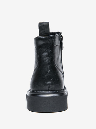 メンズドレスブーツ キャップトゥ ダービーブーツ チャンキーソール フォーマルアンクルブーツ