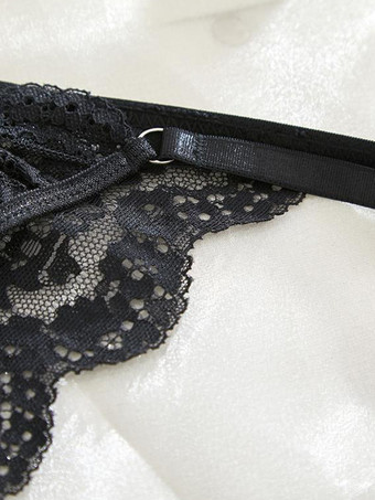 シースルーランジェリー シースルー レースアップ イエロー レース 2ピース ブラ＆ショーツセット