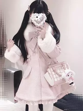 クラシックロリータOPドレス 4ピースセット ホワイト フリル 長袖