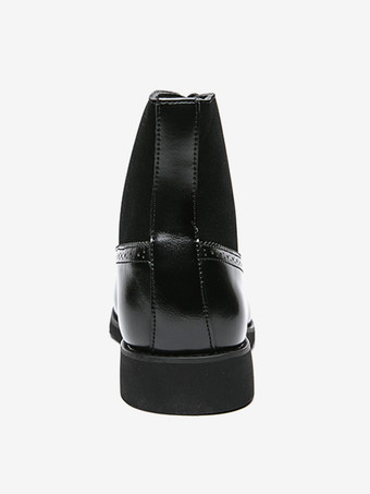 メンズドレスブーツ ポインテッドトゥ オックスフォードスタイル レースアップ スエードレザー アンクルブーツ