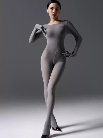 グレイシルクベルベットゼンタイ レディース ベルベットタイツ ボディスーツ 6色展開 プラッシュストレッチジャンプスーツ