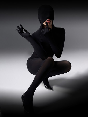 シルクベルベットゼンタイ全身タイツベルベットシームレスキャットスーツフルカバーパンストボディスーツ