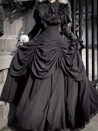 CATCOCOONクラシカルドール スカート ジャンスカ ゴスロリ 黒