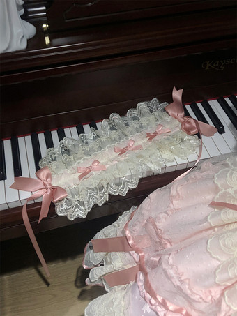 スイートロリータドレス ポリエステル ノースリーブ リボン スイートジャンパースカート ピンク ロリータドレス