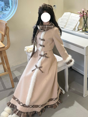 スイートロリータ3点セット プラッシュトップとスカートとスカーフのコーデ 秋冬 着心地抜群