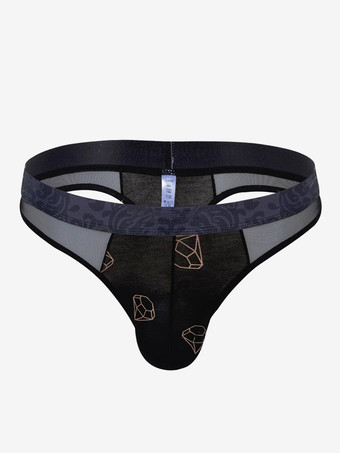 ご参考ください メンズランジェリー下着セクシーパンティーブループリントブリーフプリントTバック