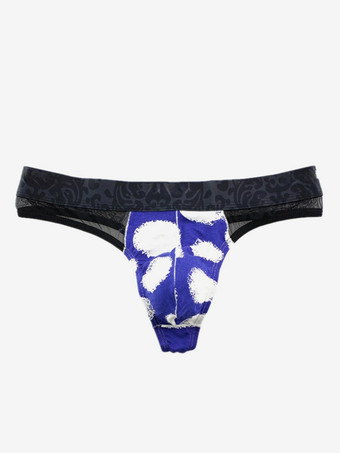 メンズランジェリー下着セクシーパンティーブループリントブリーフプリントTバック