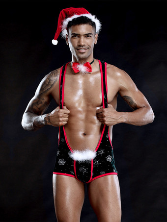 ご参考ください メンズセクシーコスチューム ハロウィン クリスマス クラバット 帽子 ポリエステル ナイトクラブウェア