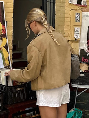 ヴィンテージ クロップド スエード ジャケット（レディース）2025