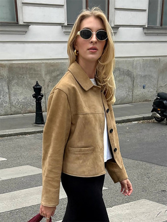 ヴィンテージ クロップド スエード ジャケット（レディース）2025