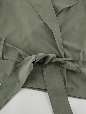 クロップド丈ウィンドブレーカー タイウエストジャケット レディース 2025