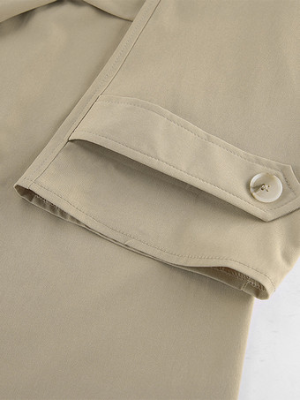 クラシックなダブルブレストトレンチコート（ドールカラーとベルト付き、レディース向け）2025年モデル