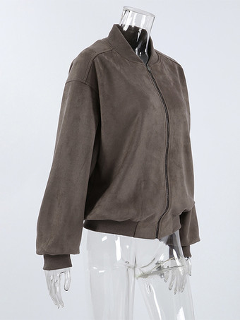 ストリートルックにぴったりのレトロなジップアップボンバージャケット 2025