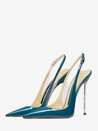 レディース ハイヒール パンプス ポインテッドトゥ スリングバック セクシーシューズ