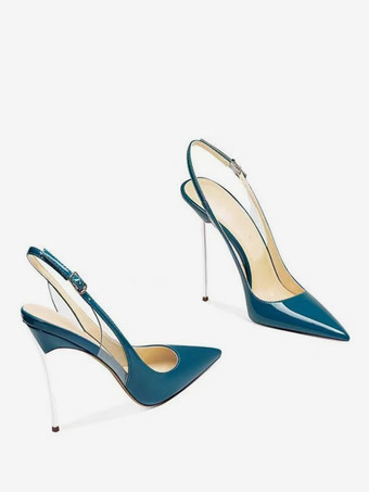 レディース ハイヒール パンプス ポインテッドトゥ スリングバック セクシーシューズ