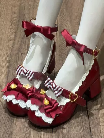 cnstone] ロリータ 靴 12.5cmヒール 厚底 パンプス ゴシック ゴスロリ