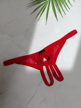 メンズランジェリー下着セクシーパンティーブラックブリーフトライアングル