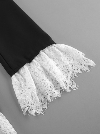 レーストリムのシングルボタン留めブレザー（レディース）2025