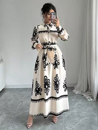 chinese dress ladies Layton Maxi Shirt Dress