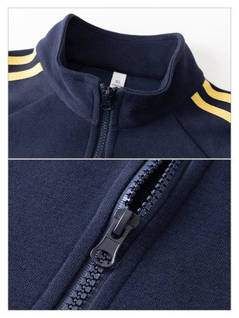 メンズ 2ピース トラックスーツセット スタンドカラー 長袖 ストライプ スウェットシャツとパンツ