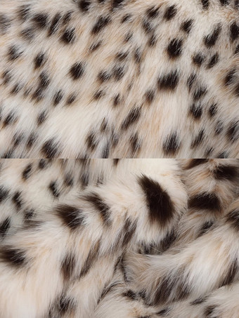 2025年レディース向けヒョウ柄フェイクファーミディコート