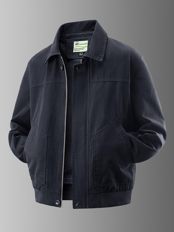 メンズ ボンバージャケット ターンダウンカラー 長袖 サイドポケット コーデュロイジャケット