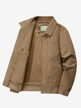 メンズ ボンバージャケット ターンダウンカラー 長袖 サイドポケット コーデュロイジャケット