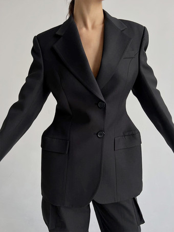 ウエストスリミングフィット ブレザー（レディース 2025年モデル、2つボタン留め）