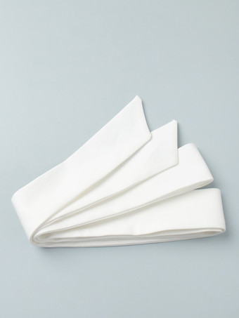 2025年版 女性用スカーフタイ付きホワイトブレザー