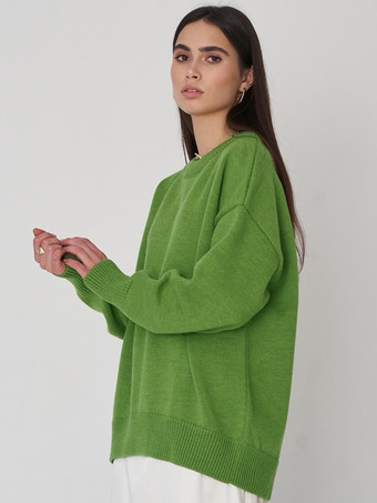 オーバーサイズベーシックプルオーバーセーター（レディース）2025