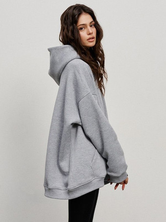 カンガルーポケット付きオーバーサイズパーカー（レディース）2025