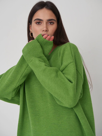 オーバーサイズベーシックプルオーバーセーター（レディース）2025