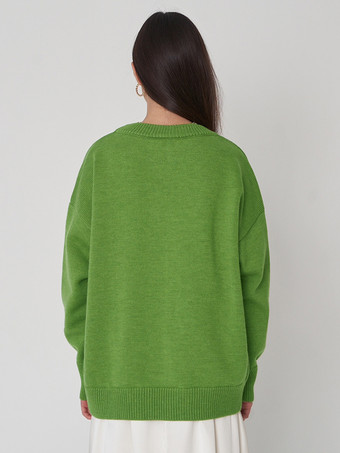 オーバーサイズベーシックプルオーバーセーター（レディース）2025