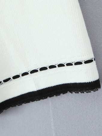 コントラストトリムニットのコーディネートセット（クロップドカーディガンとショートパンツ付き、レディース向け）2025年