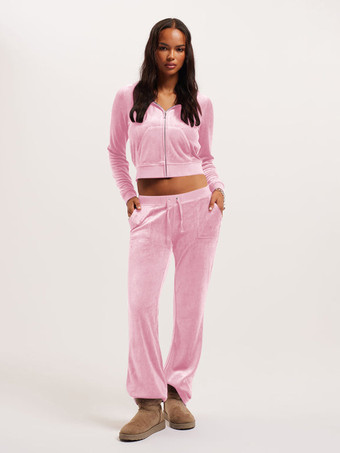 Conjunto de chándal de terciopelo con capucha y pantalón para mujer (2025)