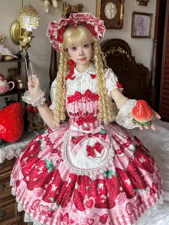 スウィートロリータ OP ドレス ポリエステル ロングスリーブ パープル ロリータ ワンピース ドレス スウィートロリータドレス \u2013 パステル、レース、かわいいスタイル