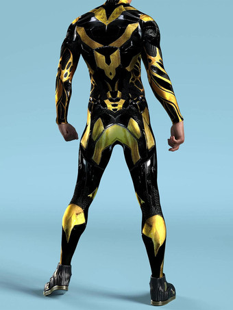 パターン化された全身タイツスーツ 未来の技術 サイバーパンク ボディスーツ 3Dプリント フルボディアーマースーツ